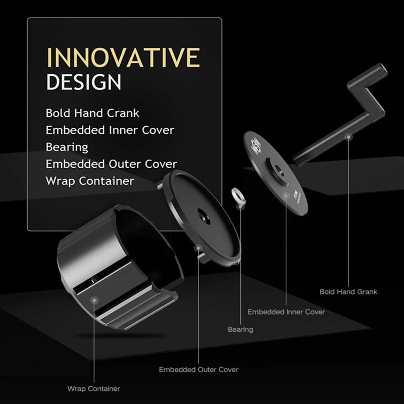 Rolo portátil do envoltório da mão, Boxing Bandage Winder Box, Sports Wrap Roller, Armazenamento de luvas internas Sanda Muay Thai, Ferramenta de enrolamento