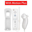 2 em 1 controle remoto sem fio bluetooth para wii wii u controle opcional movimento mais gamepad nunchuck conjunto com capa de silicone