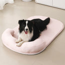 Cama grande para cães, respirável, primavera verão, resfriamento, antiderrapante, cama para gatos com travesseiro, tecido de seda gelada, cama para cães pequenos, almofada para animais de estimação