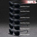 6 pçs moda quadrado uv400 óculos de sol das mulheres dos homens condução pesca caminhadas colorido na moda leve ao ar livre óculos