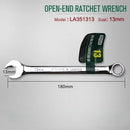 Laoa 8-27mm chave de catraca de extremidade aberta combinação chave de soquete de catraca chave universal ferramenta manual de reparo de carro de bicicleta
