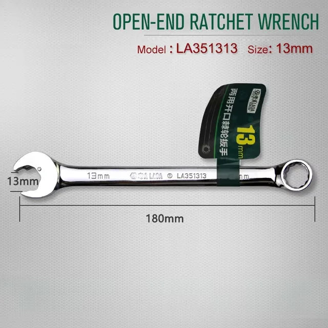 Laoa 8-27mm chave de catraca de extremidade aberta combinação chave de soquete de catraca chave universal ferramenta manual de reparo de carro de bicicleta