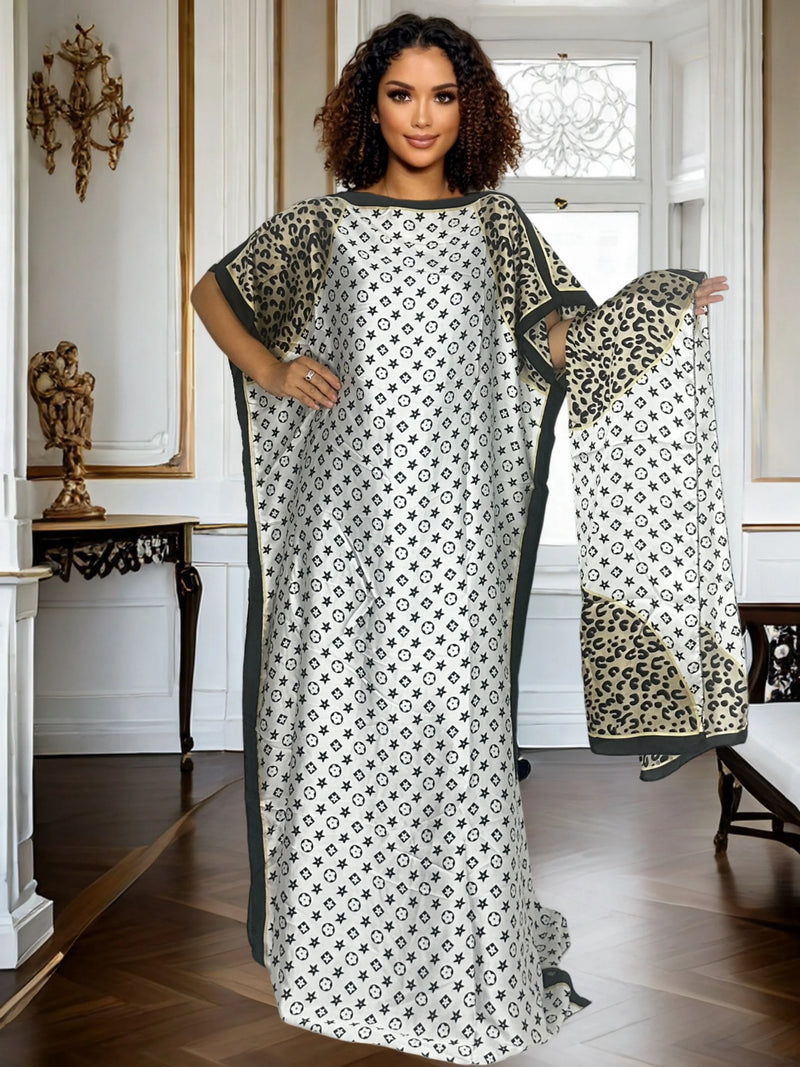 Elegante plus size praia Abaya férias e traje casual, vestido maxi solto