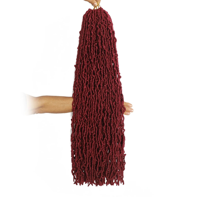 30 Inch Soft Locs Faux Locs Crochet Braiding Hair Synthetic Pre Looped Extensions for African Locks Hair 21 Strands/Pack