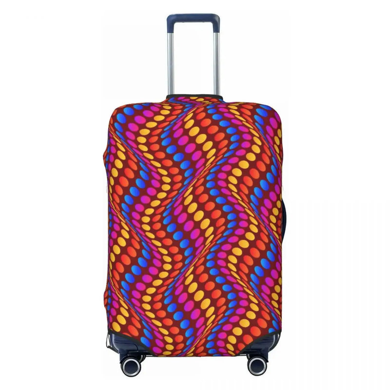 Funny Africa Ankara Geometric Art Luggage Cover Protector Elastic Travel Suitcase Covers