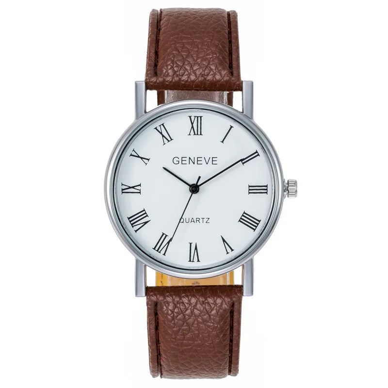 Fashion Men's Watch Set Business Versatile Retro Classic Quartz Watch Suitable for Daily Clothing Matching or Holiday Gifts