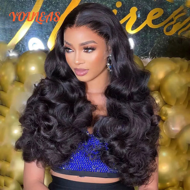 400% Density Wear And Go Glueless Wig Human Hair PrePlucked Bleached Knots Body Wave 13x6Transparent Lace Front Human Hair Wig