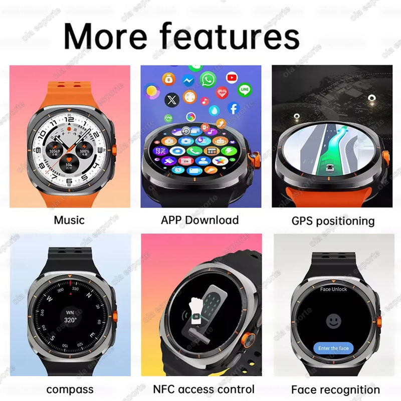 2025 novo relógio inteligente 4g/5g sim completo netcom wifi nfc gps 32gb relógios para homem 32gb de armazenamento câmera hd smartwatch para ios/android