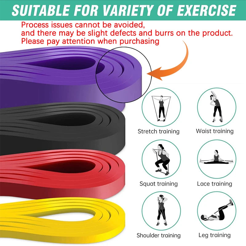 Latex Resistance Bands Pull Up Gym Home Fitness Rubber Expander Loop Strength Assist Workout Training Equipment