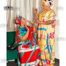 Vestido de festa tradicional africano dashiki com lenço para senhora, tamanho livre, chiffon, novo, super, impressão
