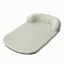 Cama grande para cães, respirável, primavera verão, resfriamento, antiderrapante, cama para gatos com travesseiro, tecido de seda gelada, cama para cães pequenos, almofada para animais de estimação