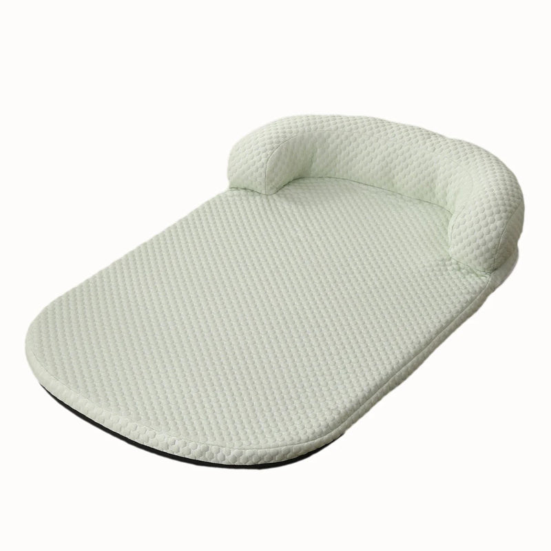 Cama grande para cães, respirável, primavera verão, resfriamento, antiderrapante, cama para gatos com travesseiro, tecido de seda gelada, cama para cães pequenos, almofada para animais de estimação