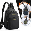 Mochila de Nylon Multiuso para Homens, Mochila Mochila Pequena, Mensageiro, Corpo Cruz, Bolsas Peito, Viagem, Moda, Masculino