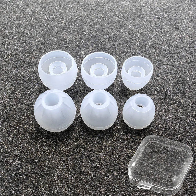 In-Ear Earcaps For KZ Earphones Silicone Covers Cap Replacement Earbud Tips Earbuds Eartips Earplug Ear Pads Cushion 6pcs/3pairs