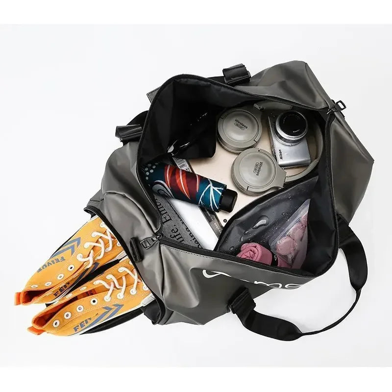 New Large Capacity Unisex Travel Duffel Bag Waterproof Sports Fitness Handbag with Shoe Box Dry Wet Separation Swimming Bags