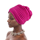 Multicamadas africano feminino turbante boné feminino cabeça envoltórios plissado auto gele boné headtie muçulmano festa headpiece