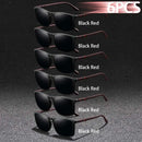 6 pçs moda quadrado uv400 óculos de sol das mulheres dos homens condução pesca caminhadas colorido na moda leve ao ar livre óculos