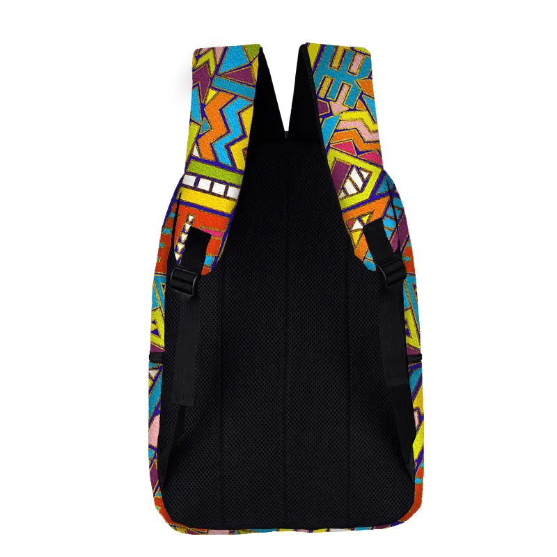 African Women Backpack Africa Tribal Ethic Shoulder Travel Bags Fashion Rucksack Teenager Laptop Daypack School Bags Gift