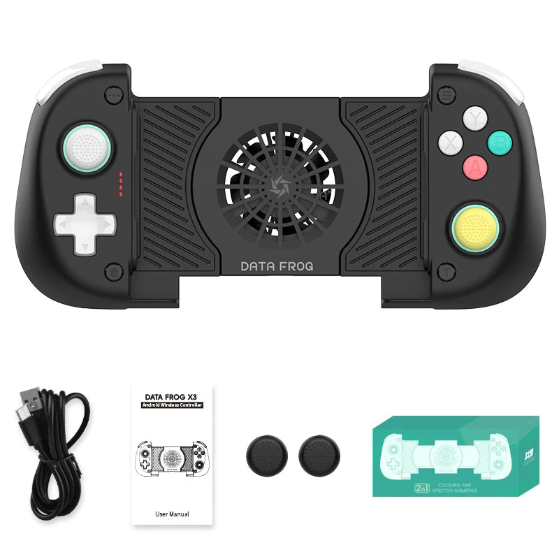 Controlador sem fio DATA FROG X3 para controlador de jogo Android para Samsung Galaxy para PUBG Mobile para Switch/Switch OLED
