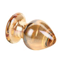 55mm cristal dourado grande vidro anal plug buttplug vibrador massageador de próstata feminino masturbação erótica brinquedos sexuais adultos para homem