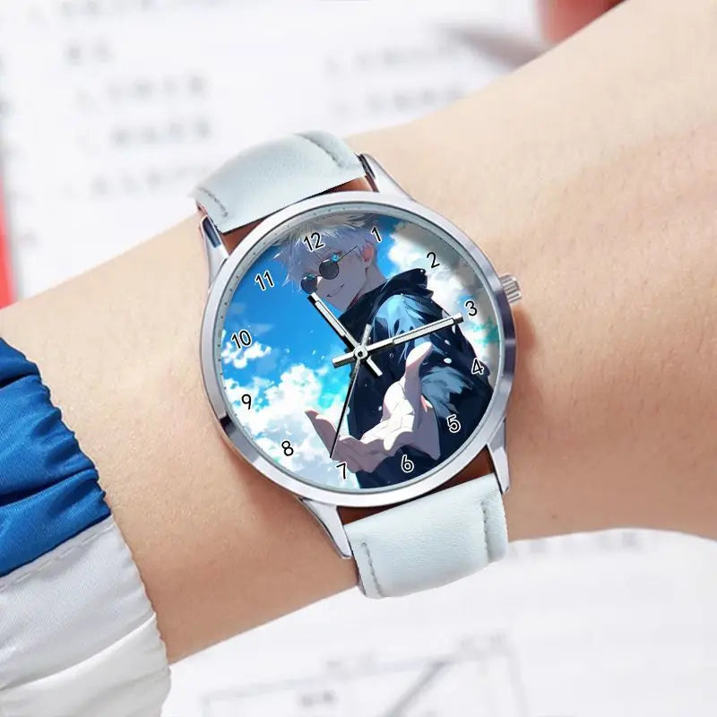 Jujutsu Kaisen Gojo Satoru Waterproof Watch Student pointer Watch Lolita Birthday present Cosplay Cute Cartoon Xmas Gifts
