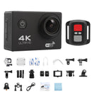 Câmera de ação 4k 1080p/30fps wifi 2.0 "170d subaquática à prova d'água capacete câmera de gravação de vídeo câmeras esportivas ao ar livre mini cam