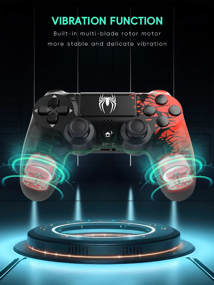 Data sapo controladores de jogo sem fio bluetooth-compatível spide gamepad para ps4 gamepad magro/pro console jogo para joystick pc