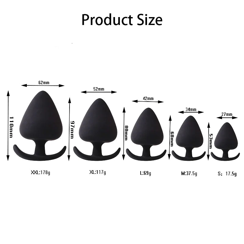 5 tamanhos diferentes anal plug trainer vibrador massagem estimulador de próstata para homens mulheres butt plugs brinquedos sexuais para casais sm adultos 18