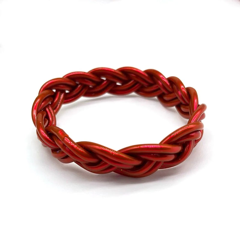 ALLYES Multilayer Handmade Braided Bangles for Women Men Temperament Glitter Filled Jelly PVC Bangle & Bracelet Jewelry Gift