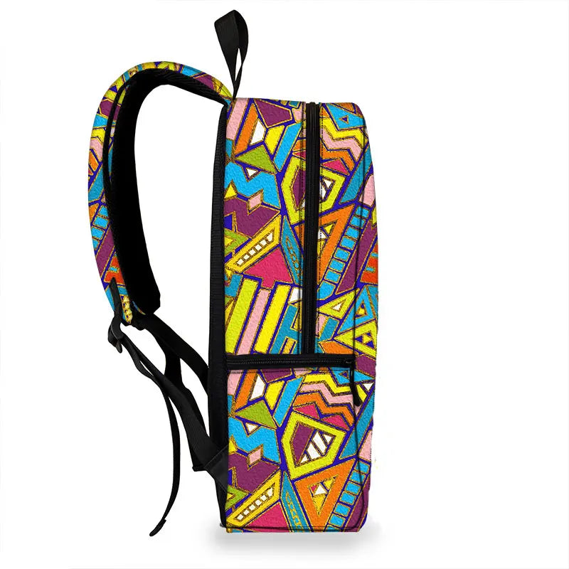 African Women Backpack Africa Tribal Ethic Shoulder Travel Bags Fashion Rucksack Teenager Laptop Daypack School Bags Gift