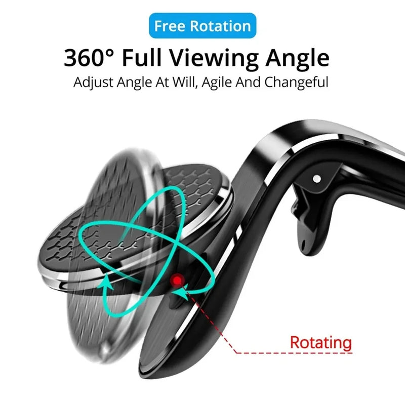 Magnetic Car Phone Holder Mount Air Vent Mobile Phone Stand Bracket Cell GPS Support in Car Bracket For iPhone Xiaomi Samsung