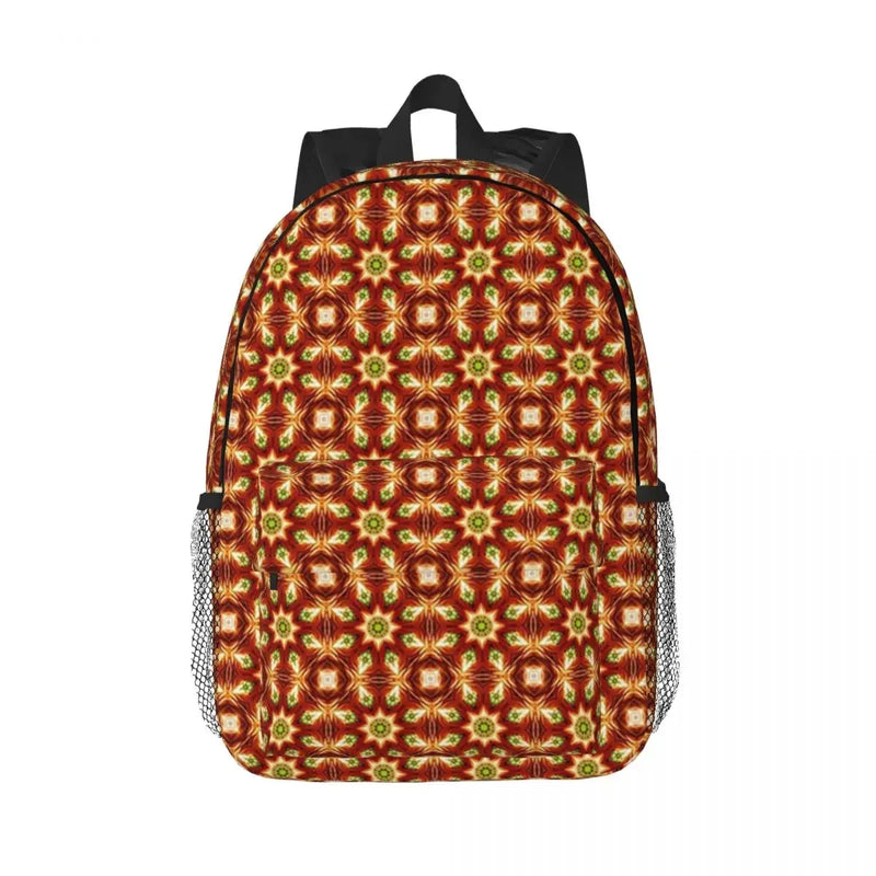 African Ankara Wax Print Backpack Student Boys Girls BookBag Kids School Bag Computer Shoulder Bags for Men Women