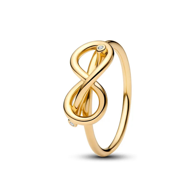 Novo real 925 prata esterlina moda design irregular coração redondo anel quadrado senhoras jóias finas acessório de noivado de casamento