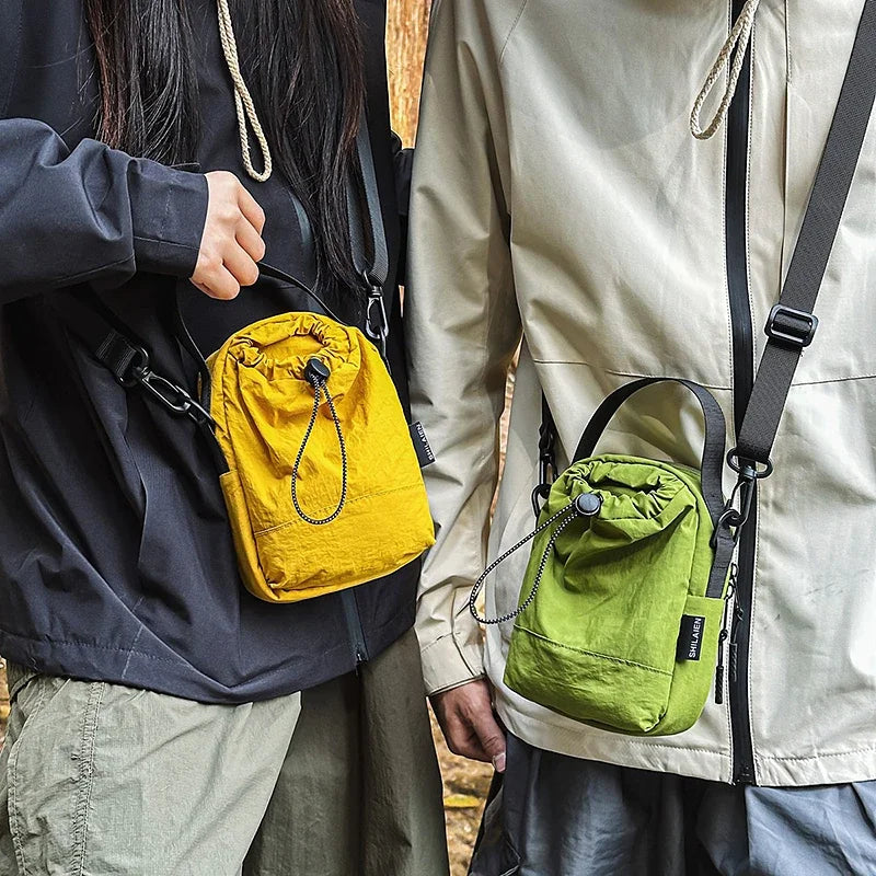 Portable Shoulder Bags Nylon Waterproof Women Mobile Phone Bags Small Outdoor Sport Man Crossbody Bag Casual Water bottle Pouch