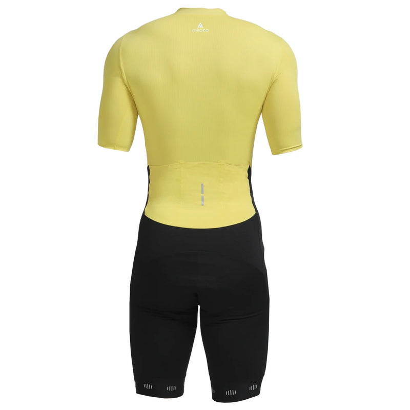 2025 MILOTO  Pain Men's Cycling Skinsuit Triathlon Speedsuit Trisuit Short Sleeve Speedsuit Maillot Ciclismo Running Clothing