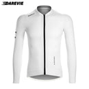 DAREVIE Ciclismo Jersey Manga Longa Homens Mulheres Cool Tecnologia Homem Ciclismo Maillot Soft Respirável Quick Dry SPF 50 Tamanho Pequeno