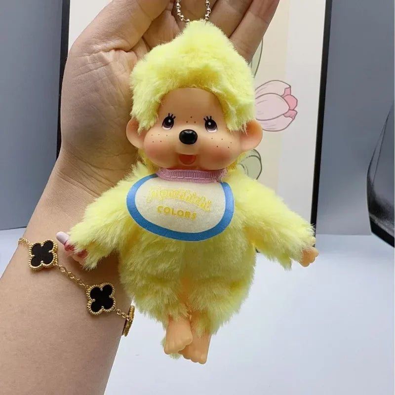 Anime Monchhichi Pendant Plush Doll - Cute Cartoon Character Standing Transformation Claw Machine Toy Multiple Selection Availab