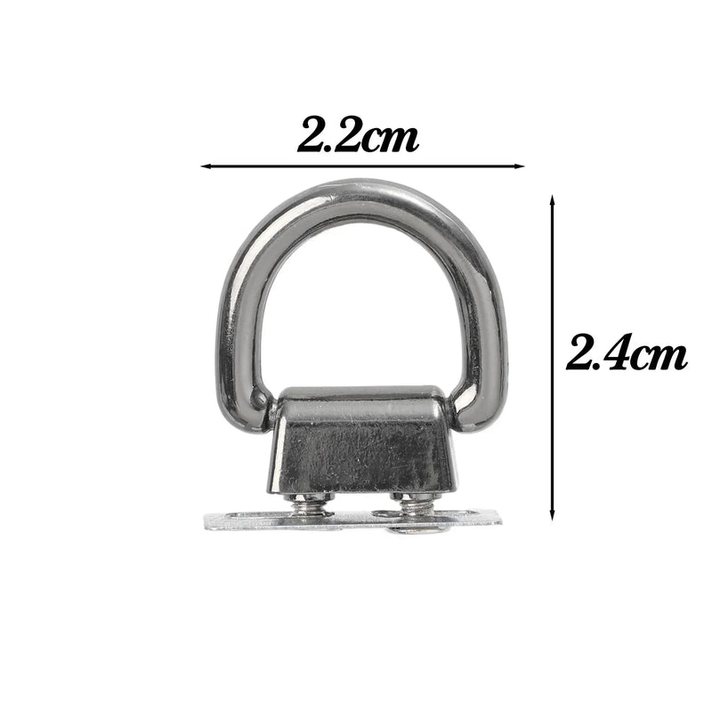 1/10PCS D-shaped Ring Bag Handles Chain Hook Bag Side Clip Screw Nail Rivet Handbag Strap Connector Clasp Buckle DIY Craft