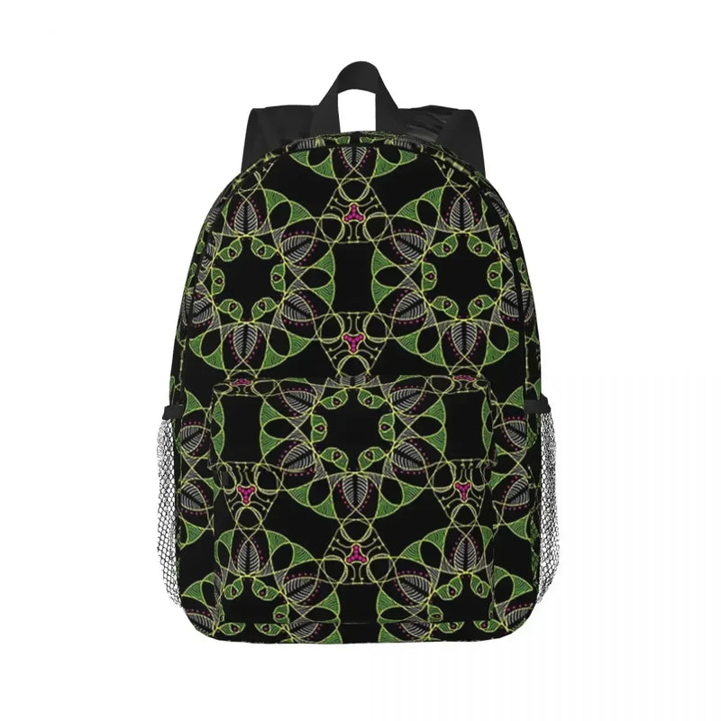 African Ankara Wax Print Backpack Student Boys Girls BookBag Kids School Bag Computer Shoulder Bags for Men Women