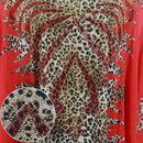 Mãe africana elegante chiffon impresso vestido longo robe grande balanço decoração diamante de luxo com estiramento interno saia interna