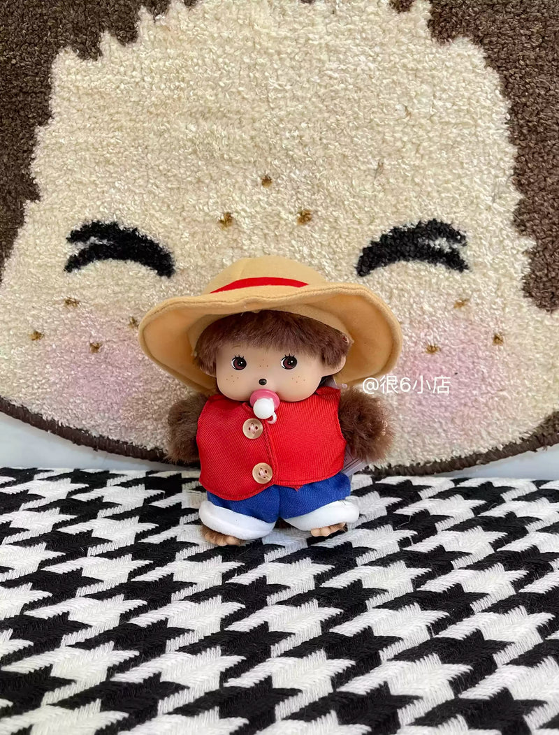 In Stock 15cm Mongon Monkey Kawaii Doll Keychain Bag Pendants Toy Hand Puppet Decompression Children Cute Gift Decoration Gift