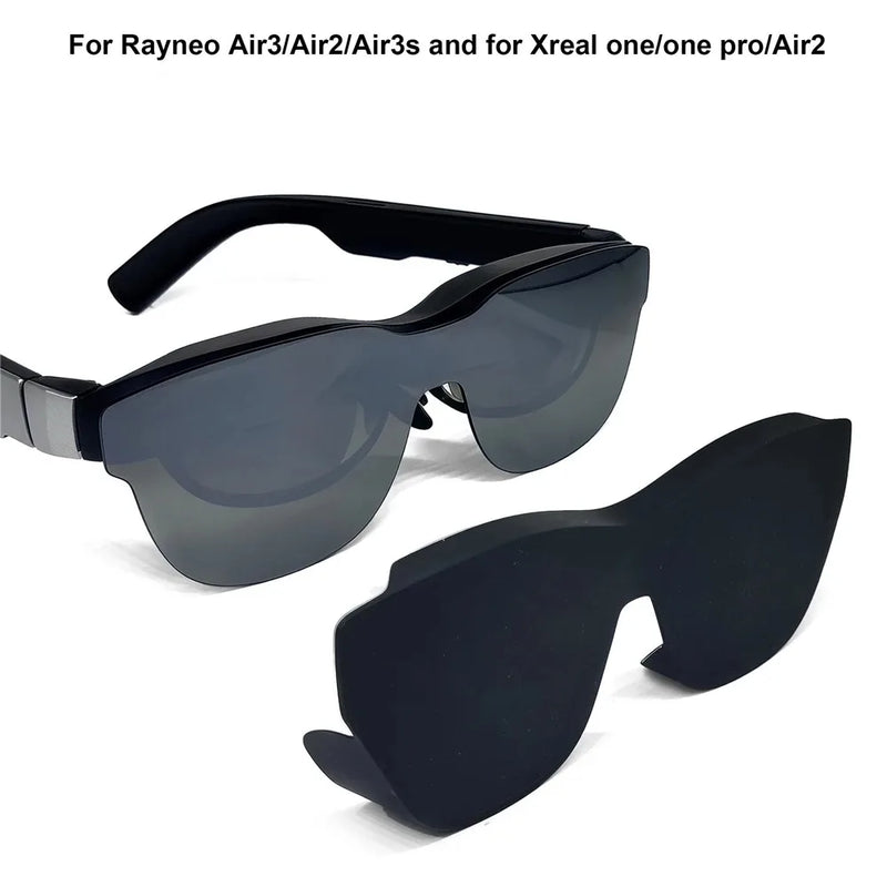 For Rayneo Air3/Air2/Air3s and For Xreal One/one Pro/Air2 Black Screen Protector Shade Silicone Lens Protector 2025