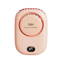 Ventilador portátil de pescoço suspenso, mini ventilador portátil, bateria, USB recarregável, refrigerador de ar de 3 velocidades para viagens ao ar livre, 2000mAh