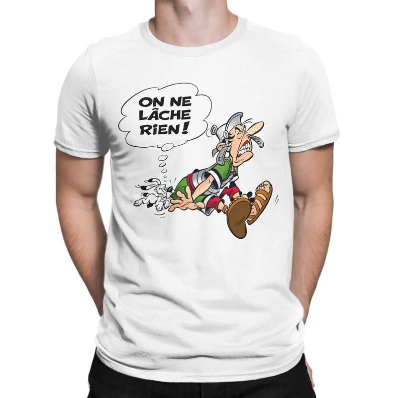 Asterixes Don't Let Go of Anything T Shirt Obelixes Men Cotton T-Shirts Crew Neck Cartoon Tees Short Sleeve merch 4XL 5XL 6XL