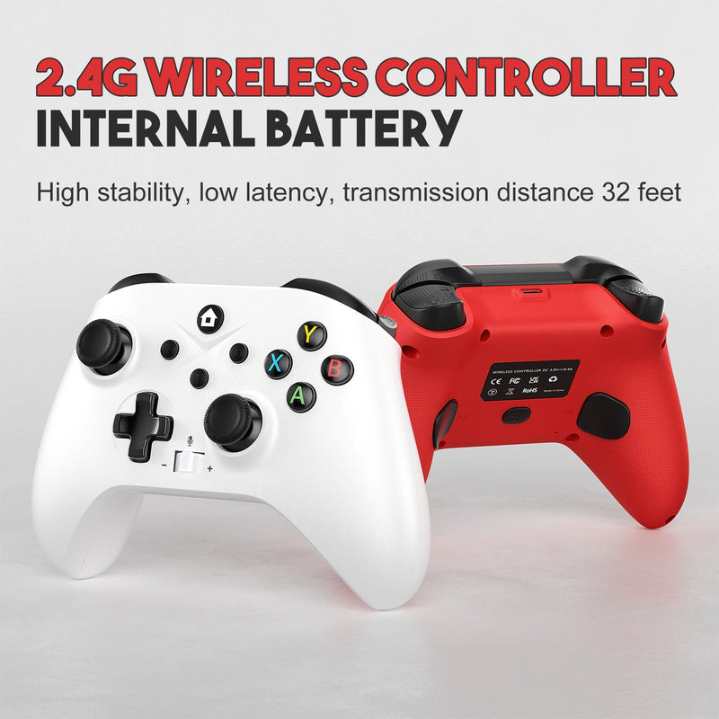 2.4g gamepad sem fio para xbox one, xbox seris s, x console janela 7 8 10 pc com vibração dupla/seis eixos multi controlador de jogo