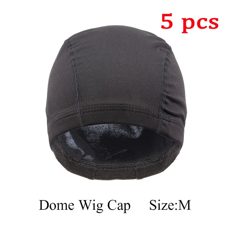 5pcs Wholesale DIY Wig Making Caps Black Mesh Cao Dome Cap Breathable Nylon Wig Hair Net Cap for Making Wig