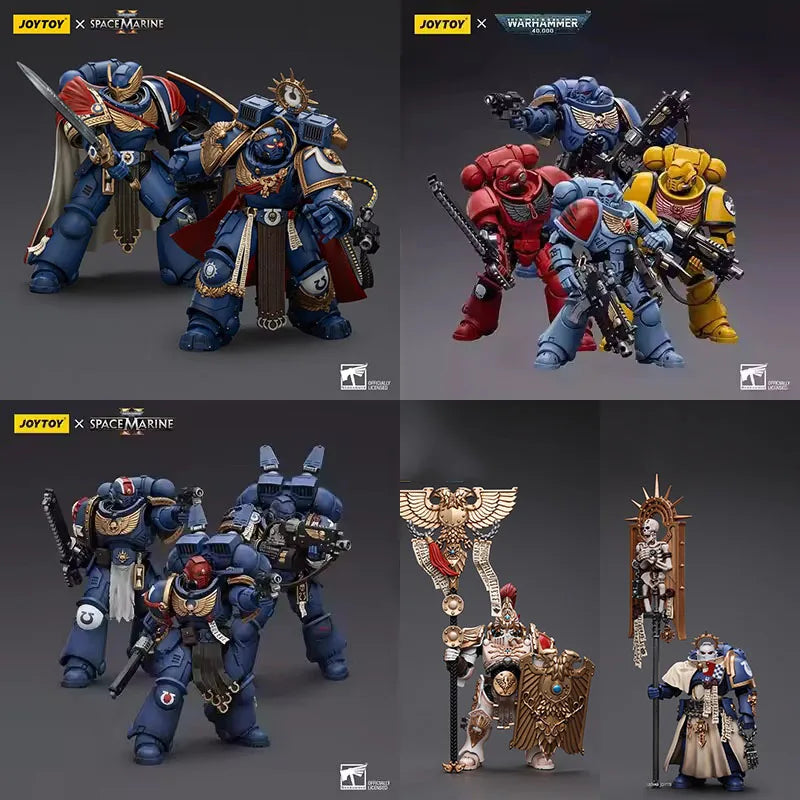 JOYTOY Warhammer 40K 1/18 Ultramarines Intercessors Victrix Honour Guard Soldier Action Figure Model Toy for Collection