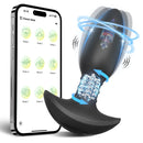 APP Anal Plug Butt Plug Brinquedos Sexuais para Homens Wiggle Massageador de Próstata 360 °   Brinquedo sexual vibrador anal vibratório de rotação para mulheres masculinas