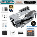 Profissional Z908 Pro Max Drone, 8K, GPS, Dual HD, Fotografia Aérea, FPV, sem escova, Evitar Obstáculos, Quadcopter, 9000m
