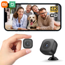 Xiaomi mini câmera 4k hd wifi monitoramento sem fio proteção de segurança monitor remoto filmadoras vigilância vídeo casa inteligente